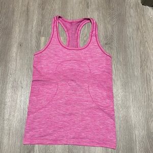 Lululemon Pink Heathered Swiftly Tank size 6